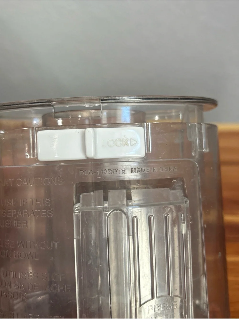Cuisinart Pro Classic DLC-10S TX Food Processor Chute DLC-118BGTX